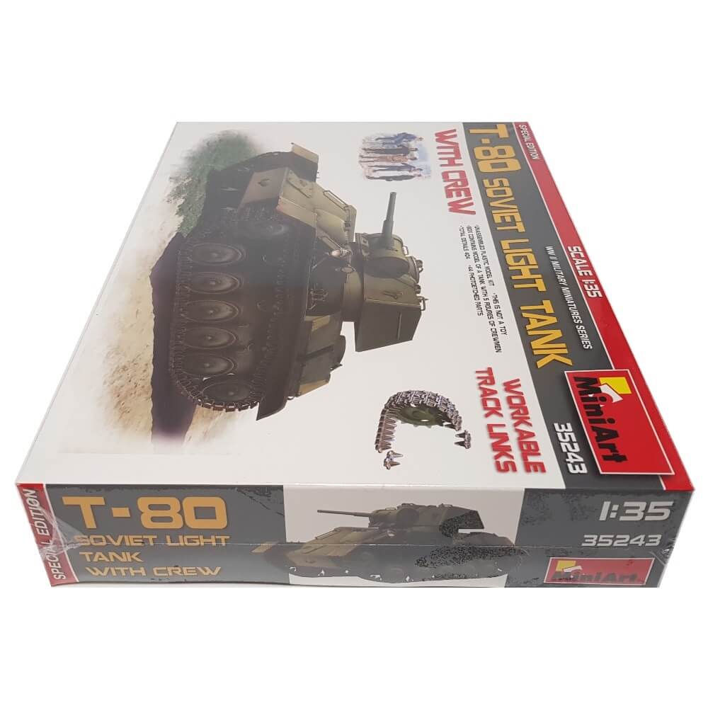 1:35 Soviet T-80 Light Tank with Crew - Special Edition - MINIART
