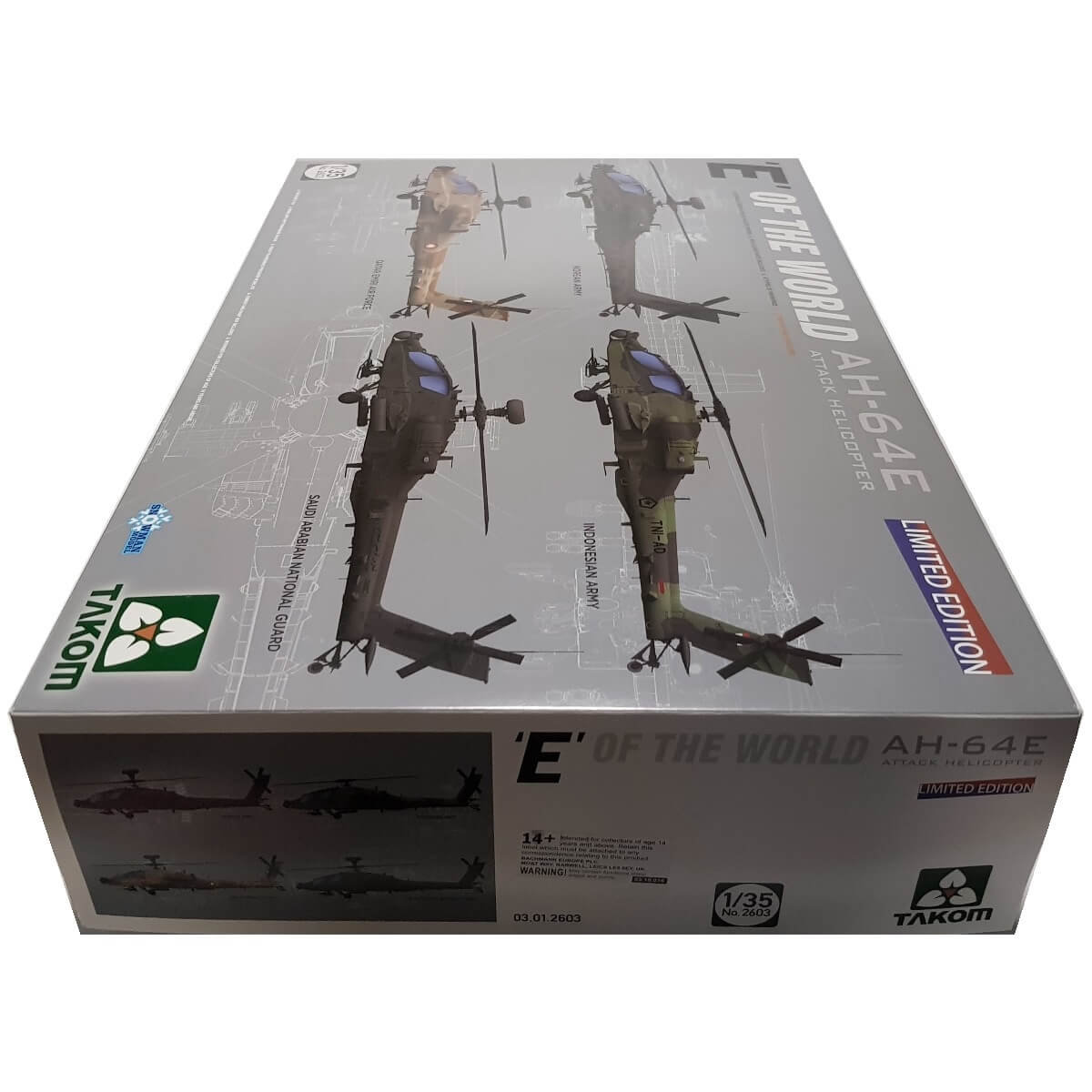 1:35 AH-64E Attack Helicopter - E of the World - TAKOM