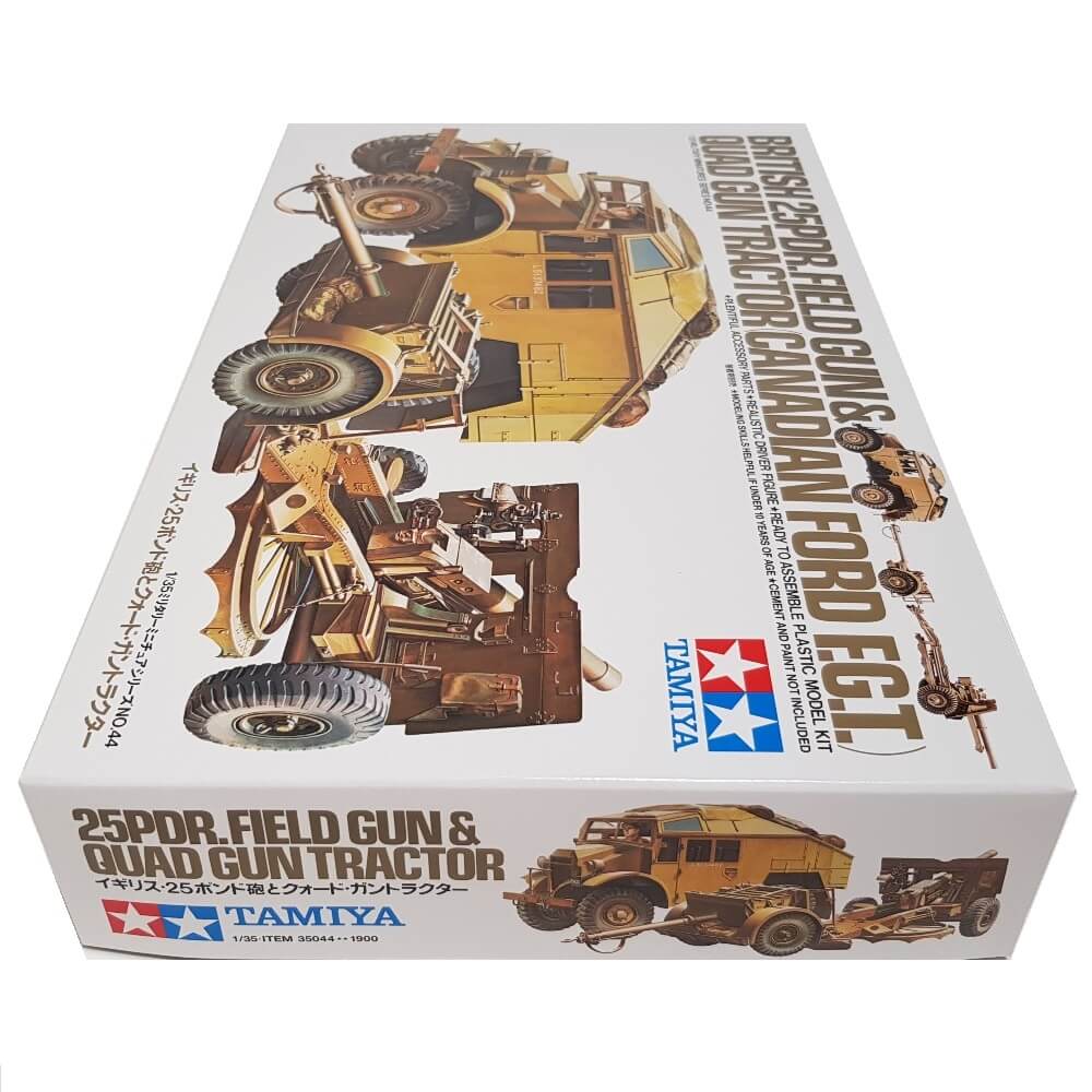 1:35 British 25Pdr. Field Gun and Quad Gun Tractor - Canadian Ford FGT - TAMIYA