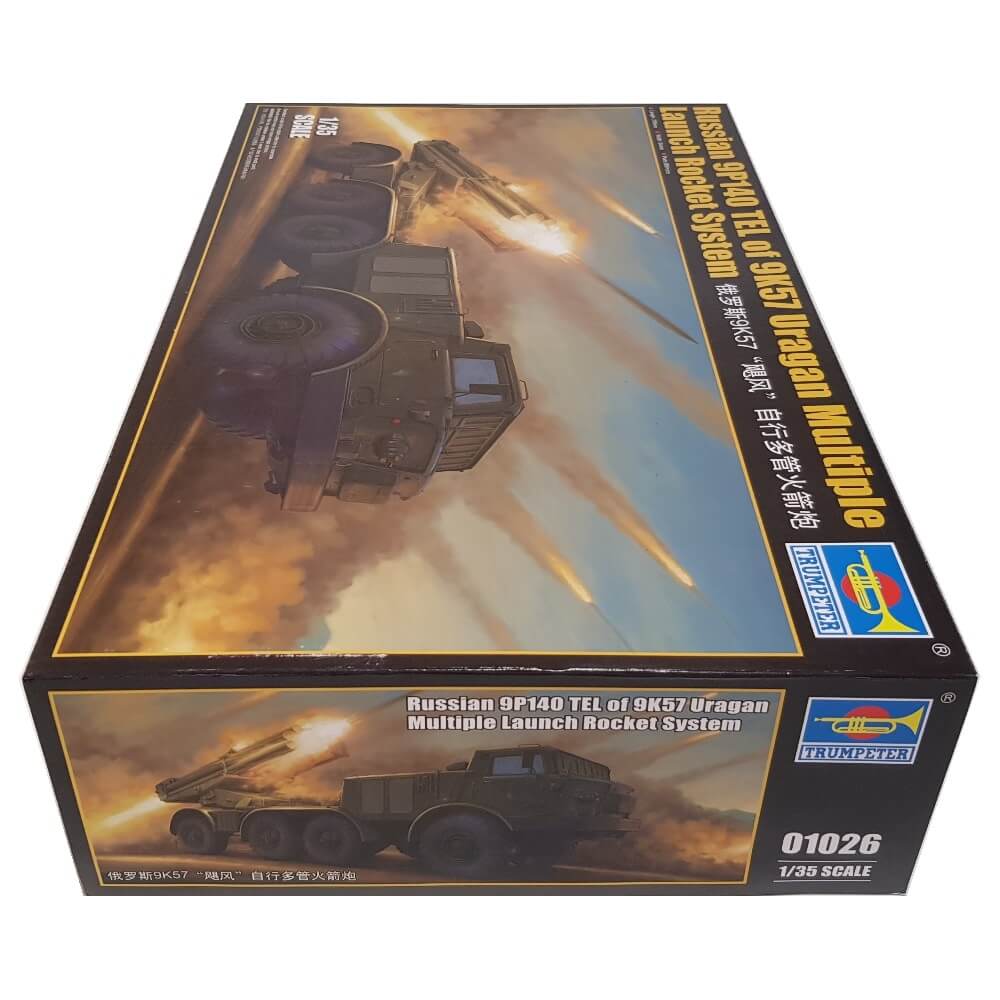 1:35 Russian 9P140 TEL of 9K57 Uragan Multiple Launch Rocket System - TRUMPETER
