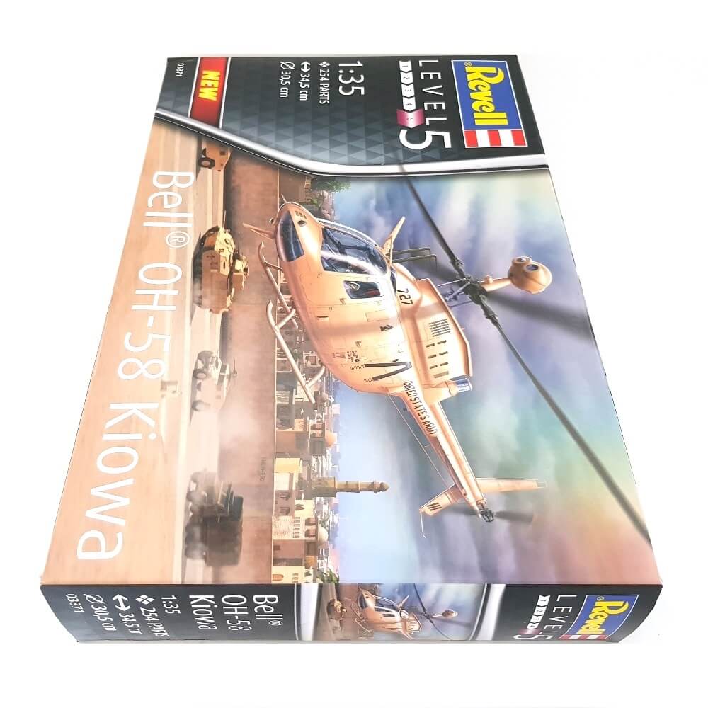 1:35 US Army BELL OH-58 KIOWA Helicopter - REVELL