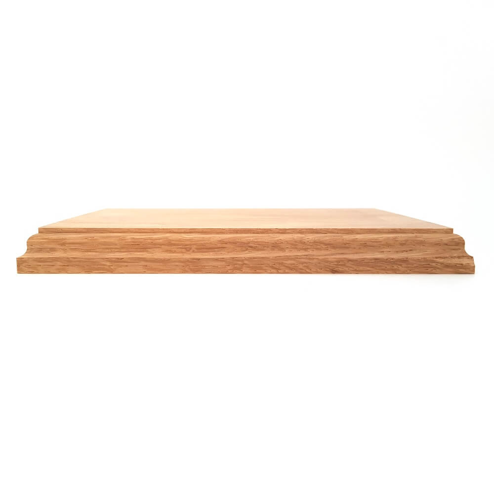Solid OAK rectangular base 150 x 200 x 20 mm / 6 x 8 x ¾ inch