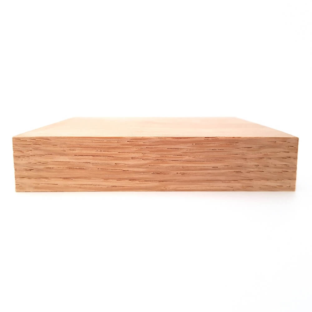 Solid OAK square plaque 100 x 100 x 20 mm / 4 x 4 x ¾ inch