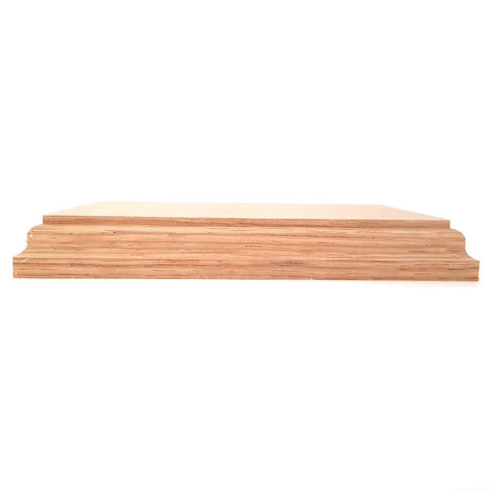 Solid OAK rectangular base 100 x 150 x 20 mm / 4 x 6 x ¾ inch