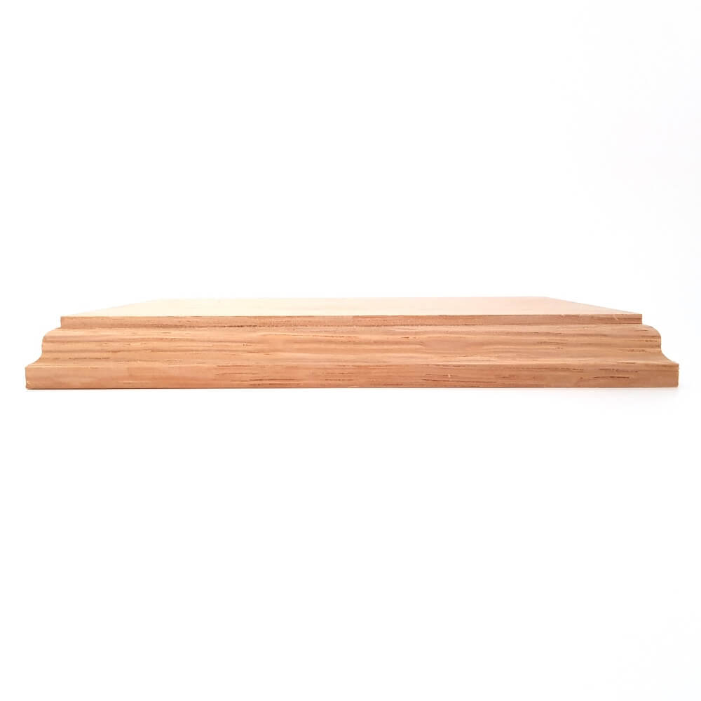 Solid OAK rectangular base 125 x 175 x 20 mm / 5 x 7 x ¾ inch