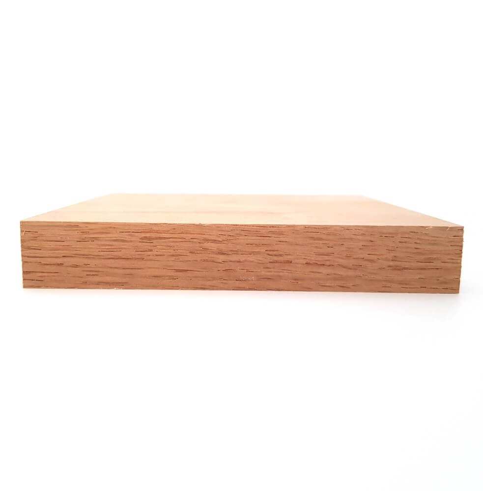 Solid OAK square plaque 125 x 125 x 20 mm / 5 x 5 x ¾ inch