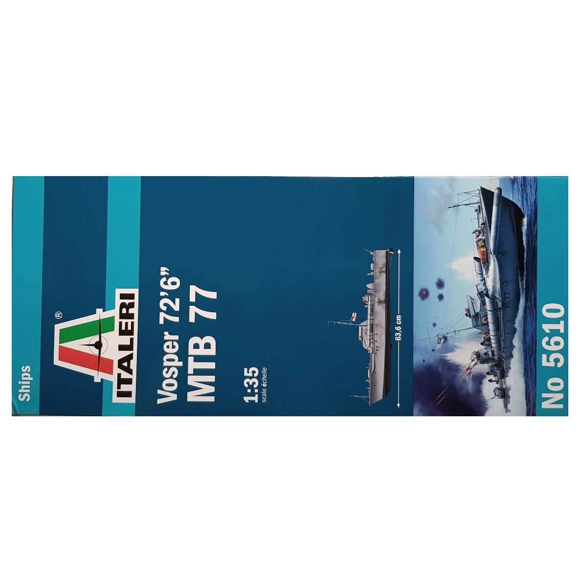 1:35 Royal Navy VOSPER 72’6” Torpedo Boat MTB 77 - ITALERI