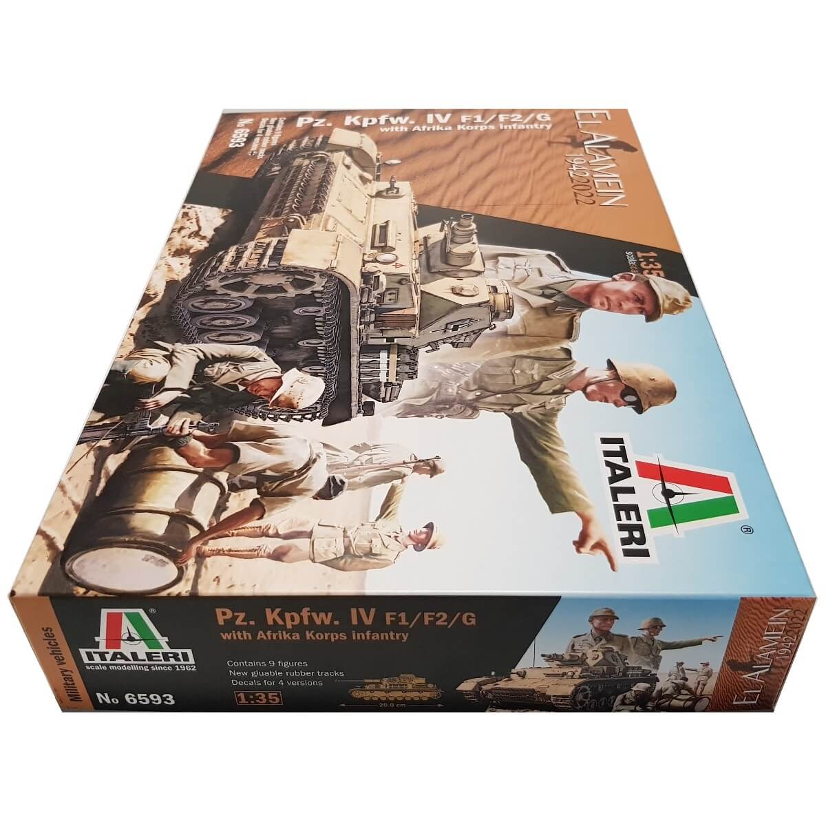 1:35 Pz.Kpfw. IV Ausf.F1/F2/G with Afrika Korps Infantry - El Alamein 80th Anniversary - ITALERI