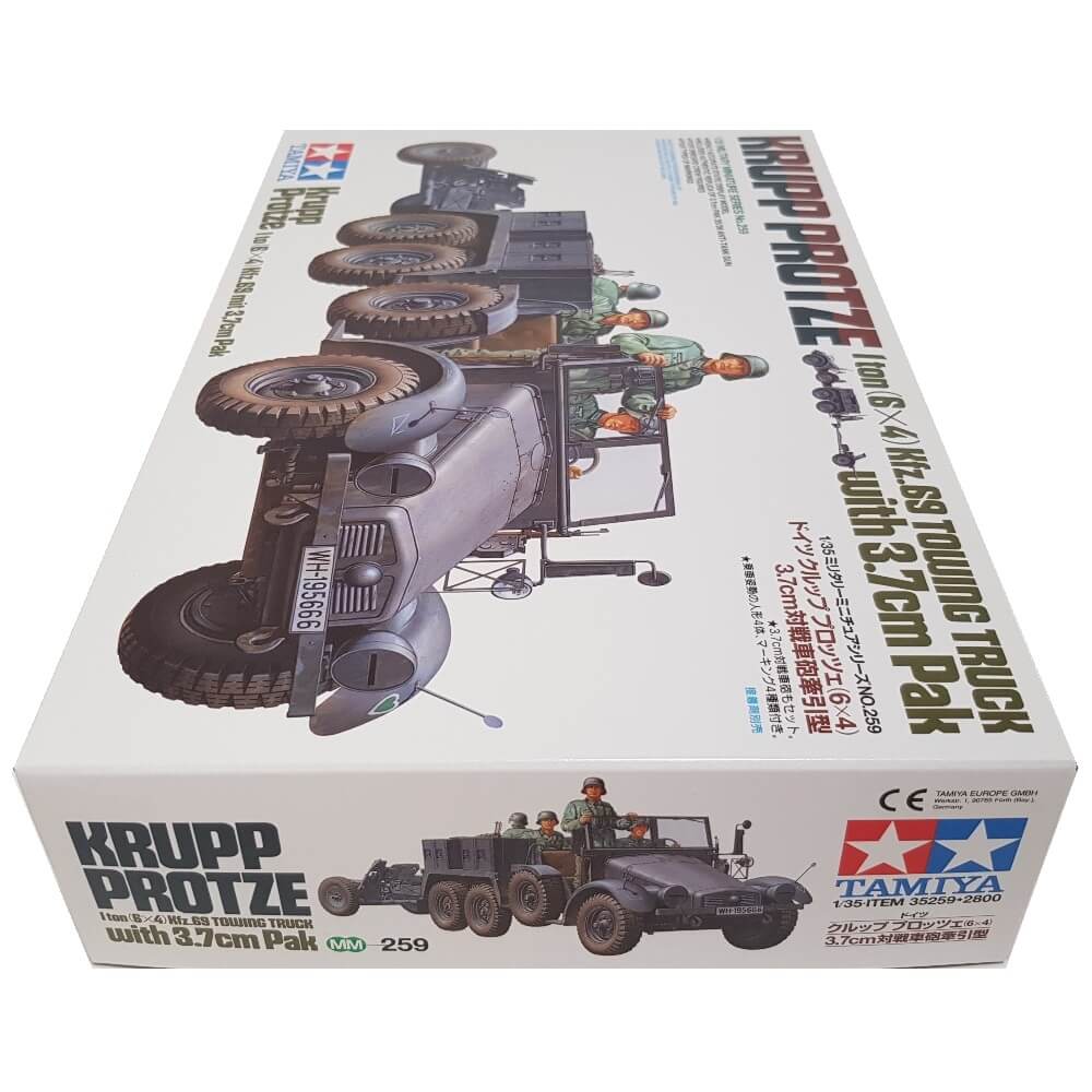 1:35 Krupp Protze 1 ton 6 x 4 Kfz. 69 Towing Truck with 3.7cm Pak - TAMIYA