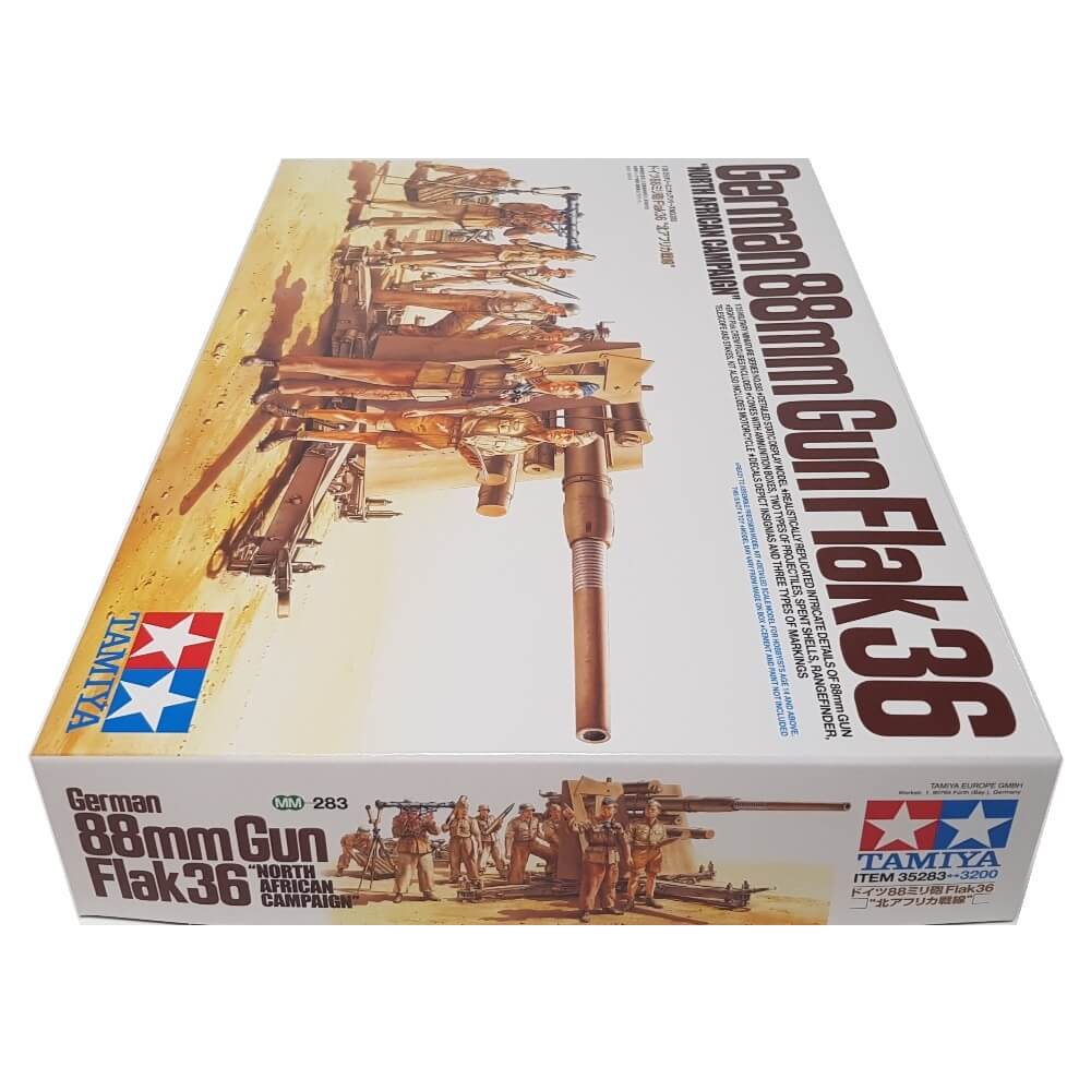 1:35 German 88mm Gun Flak 36 North African Campaign - TAMIYA