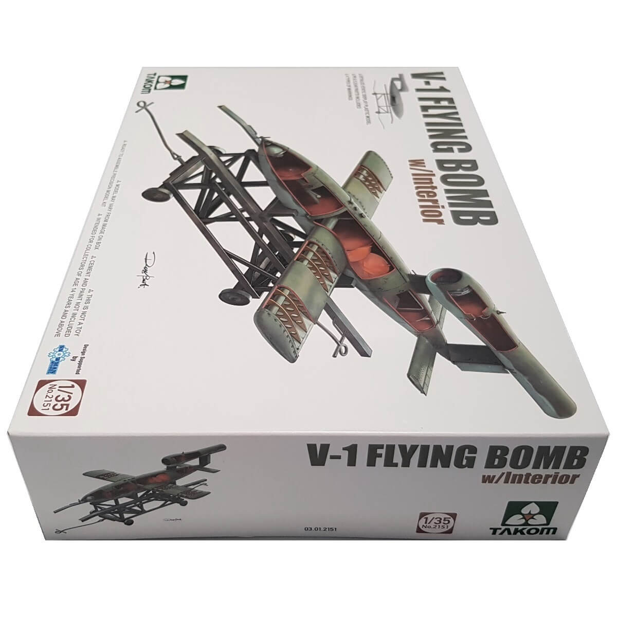 1:35 V-1 Flying Bomb with Interior - TAKOM