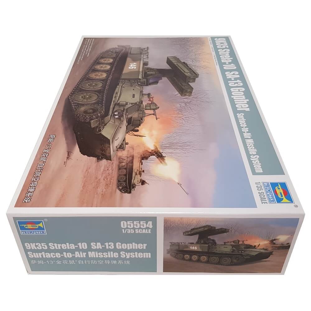 1:35 9K35 Strela-10 SA-13 Gopher Surface-to-Air Missile System - TRUMPETER