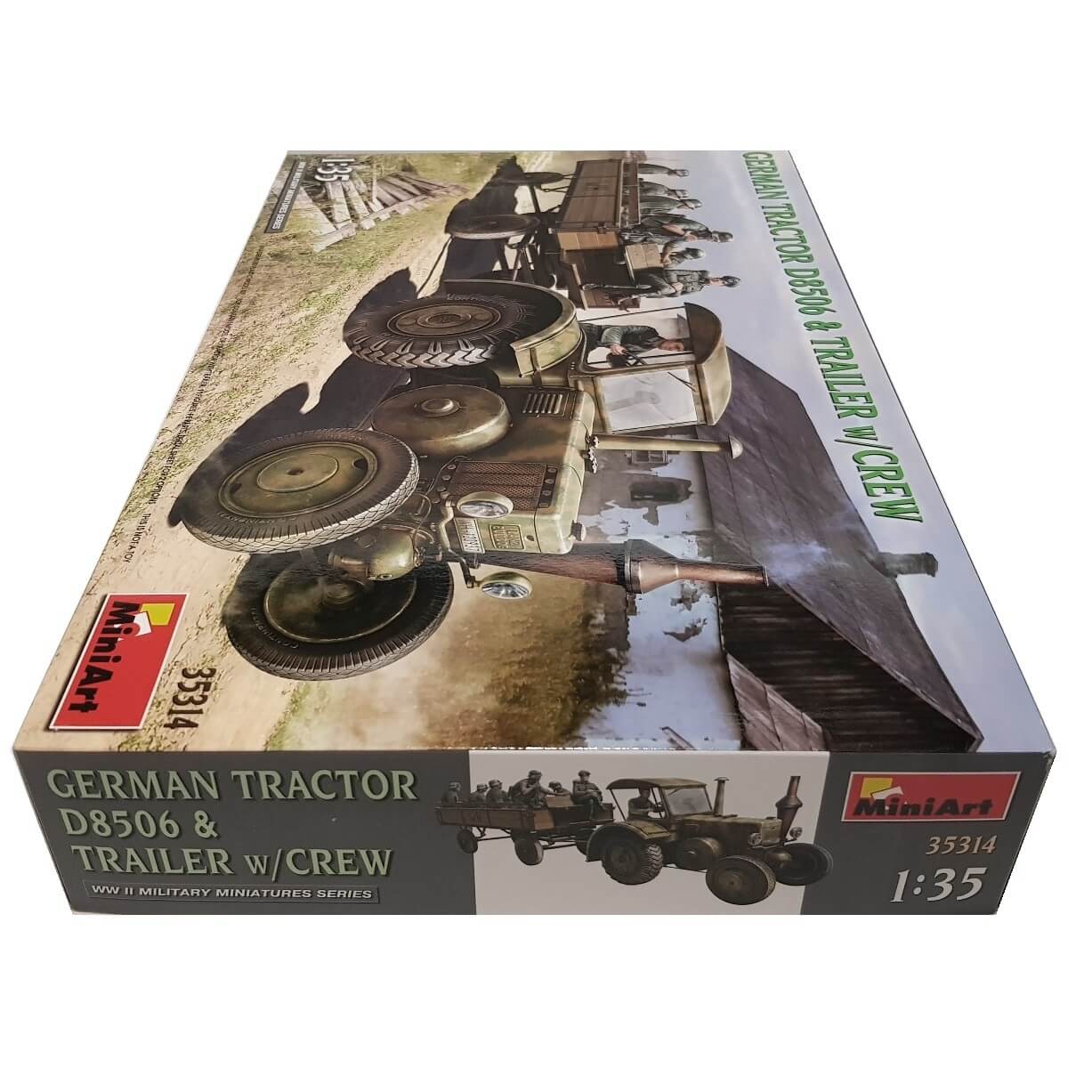 1:35 German Tractor D8506 and Trailer with Crew - MINIART