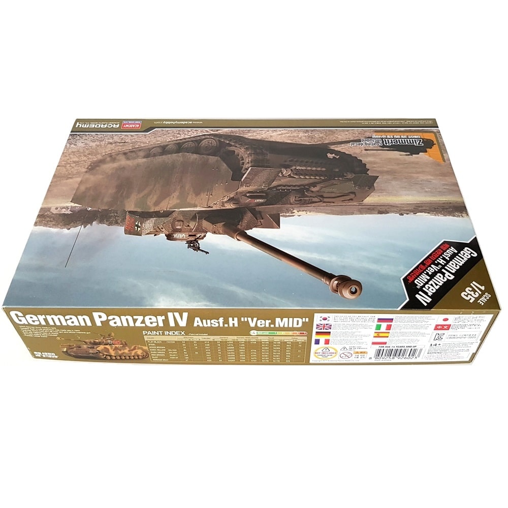 1:35 German PANZER IV Ausf.H MID Version Tank - ACADEMY