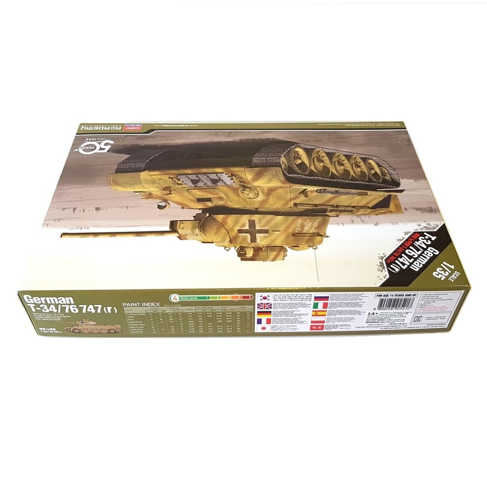 1:35 German Tank T-34/76 747(r) - ACADEMY