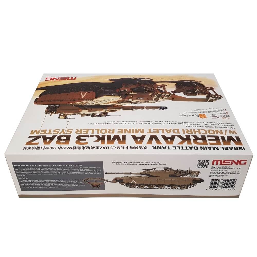 1:35 Israel Merkava Mk.3 BAZ MBT with Nochri Dalet Mine Roller System - MENG