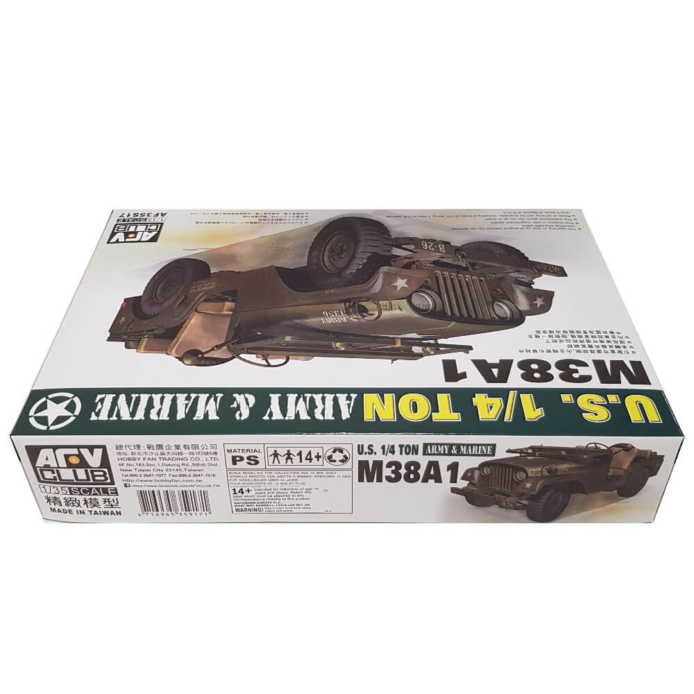 1:35 US ¼ ton M38A1 Army and Marine - AFV CLUB