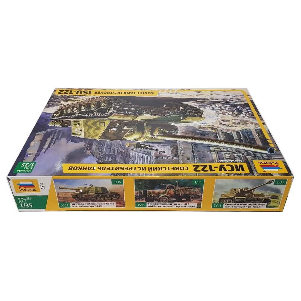1:35 Soviet ISU-122 Tank Destroyer - ZVEZDA