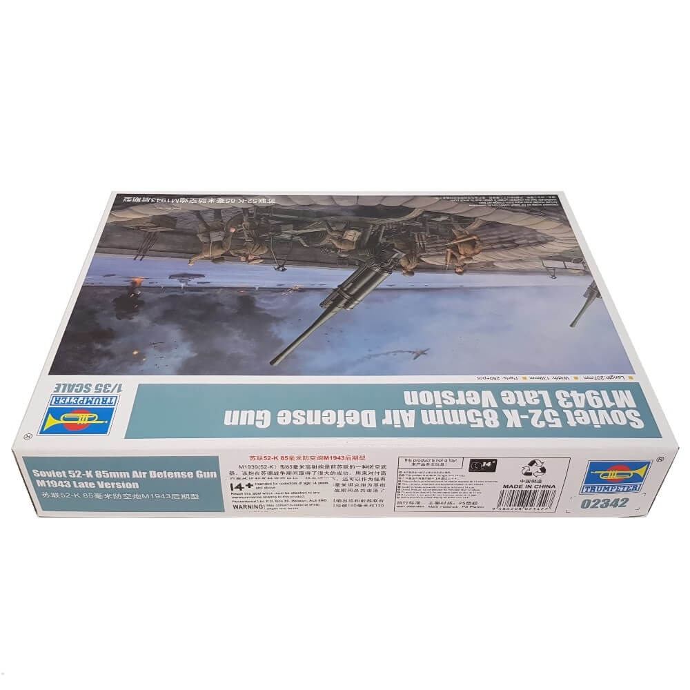 1:35 Soviet 52-K 85mm Air Defense Gun M1943 Late Version - TRUMPETER