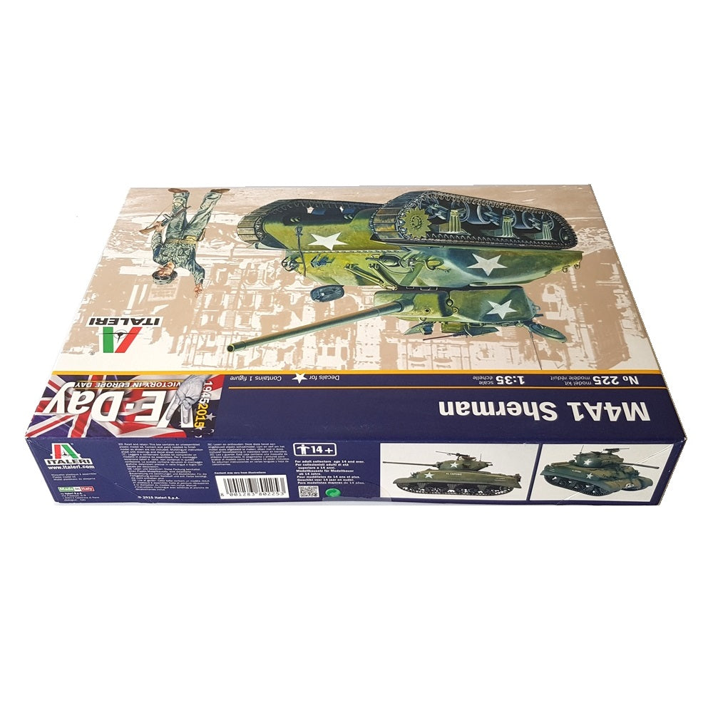 1:35 US M4A1 SHERMAN Ve-Day - Victory in Europe - ITALERI
