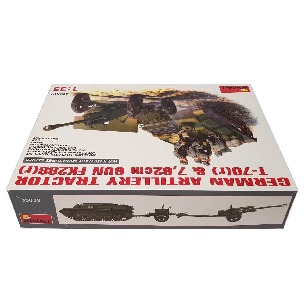1:35 German Artillery Tractor T-70(r) and 7,62cm GUN FK288(r) with Crew - MINIART