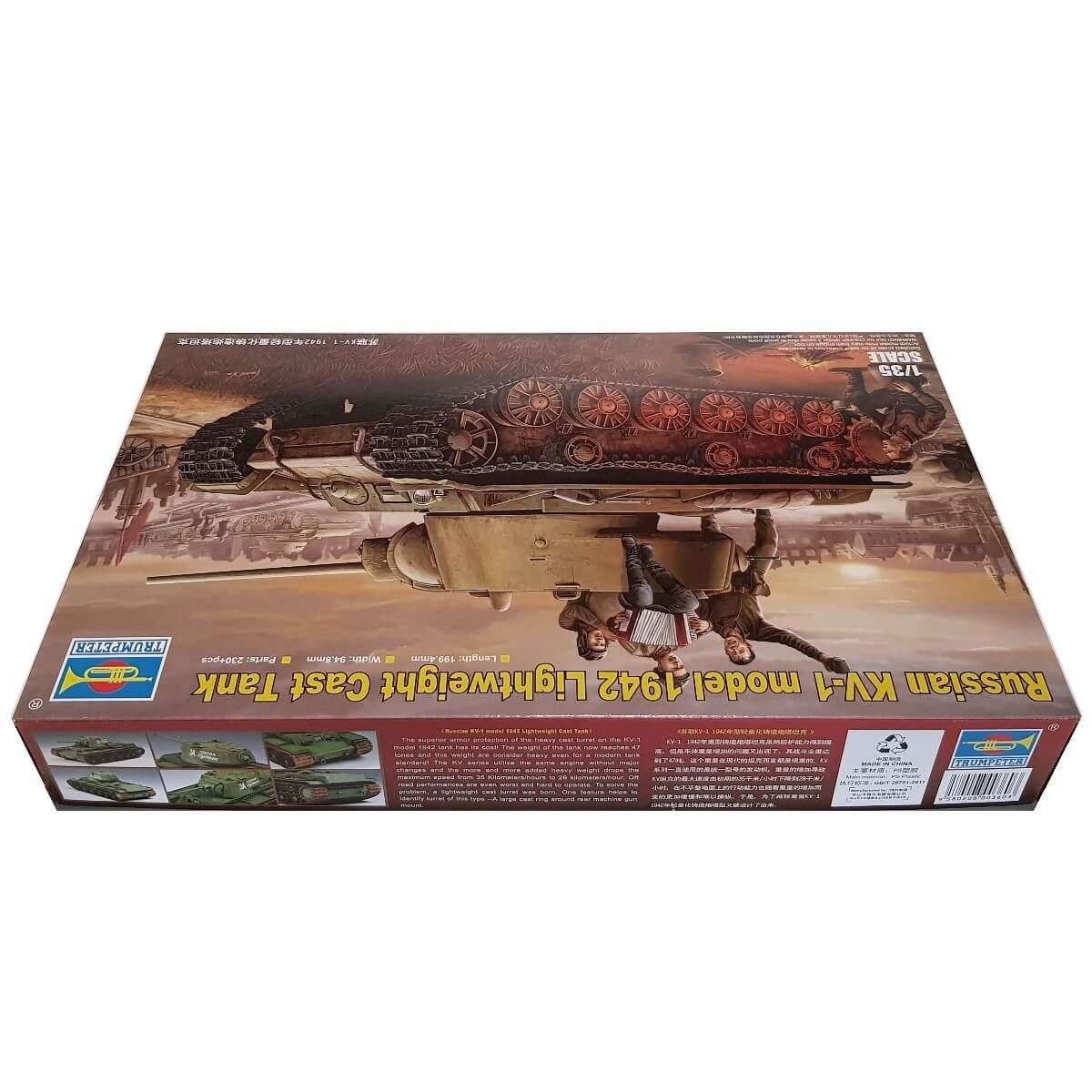 1:35 Russia KV-1 model 1942 - Lightweight Cast Tank - TRUMPETER