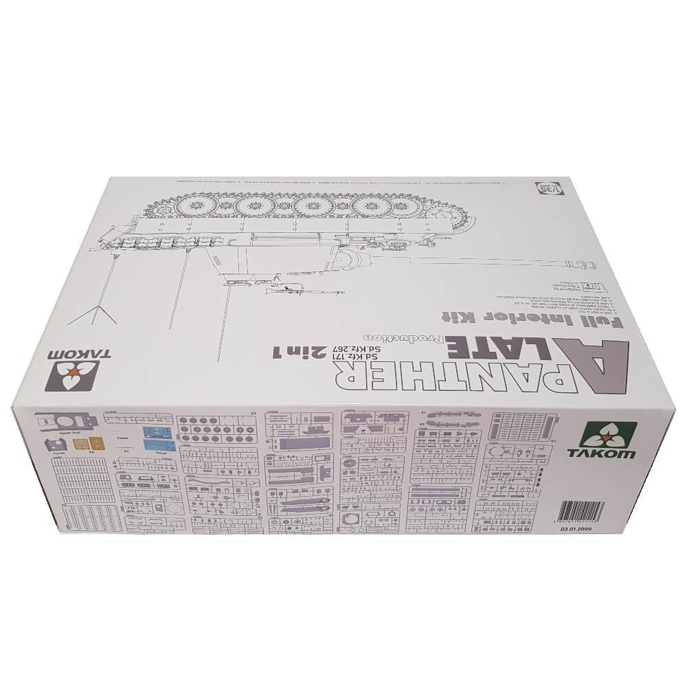 1:35 Sd.Kfz. 171 / 267 Panther A Late Production - Full Interior Kit - TAKOM