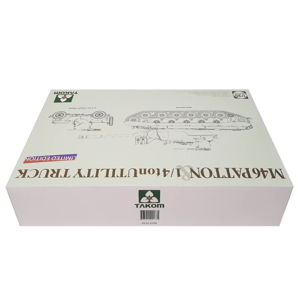 1:35 M46 Patton and 1/4 ton Utility Truck - Limited Edition - TAKOM