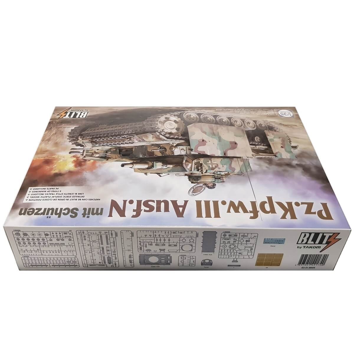 1:35 Pz.Kpfw. III Ausf. N mit Schurzen - TAKOM