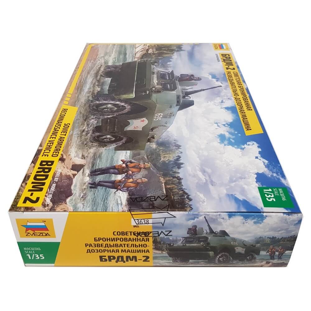 1:35 Soviet BRDM-2 Armored Reconnaissance Vehicle - ZVEZDA