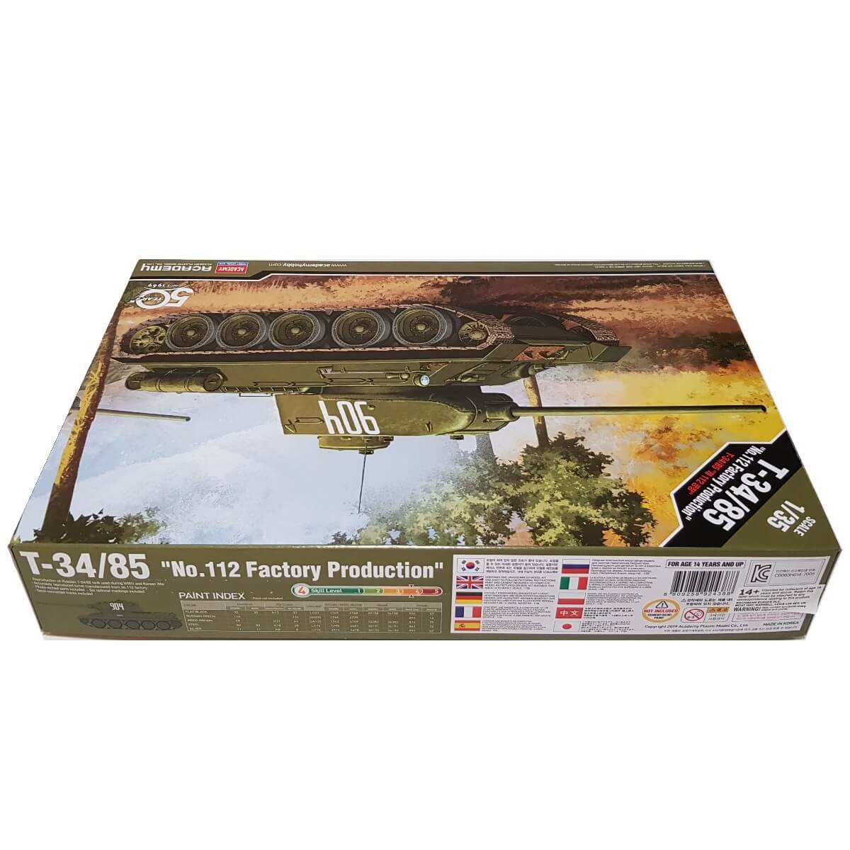 1:35 T-34/85 No. 112 Factory Production - ACADEMY