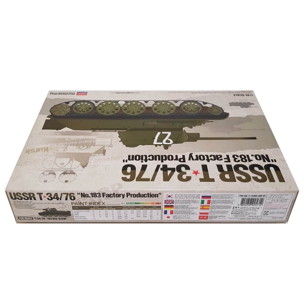 1:35 USSR T-34/76 No.183 Factory Production - ACADEMY