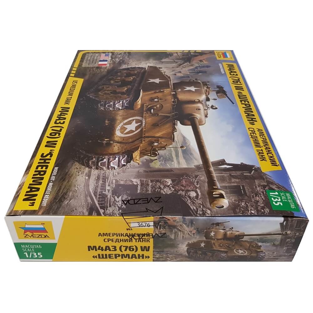 1:35 US Medium Tank M4A3 (76) W Sherman - ZVEZDA