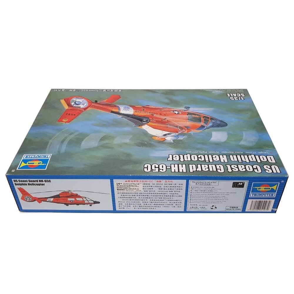 1:35 US Coast Guard HH-65C Dolphin Helicopter - TRUMPETER