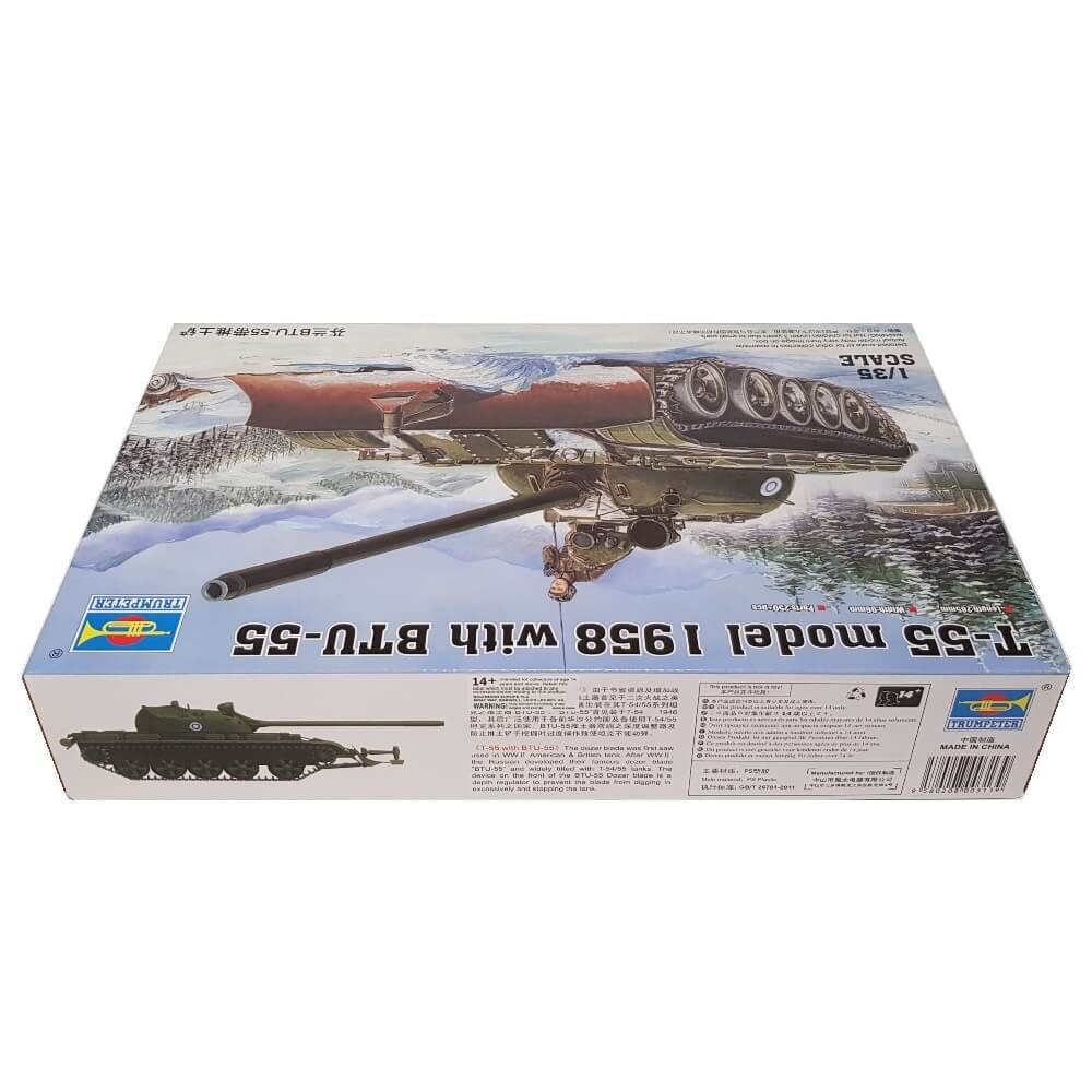 1:35 Soviet T-55 model 1958 with BTU-55 - TRUMPETER