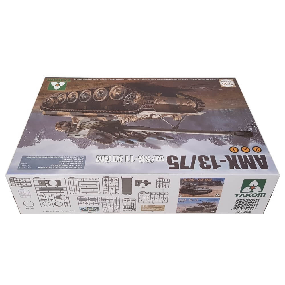 1:35 French AMX-13/75 Light Tank with SS-11 ATGM - TAKOM