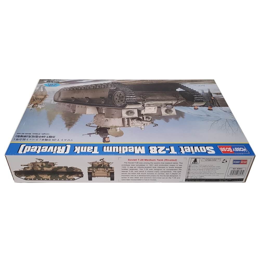 1:35 Soviet T-28 Medium Tank Riveted - HOBBY BOSS