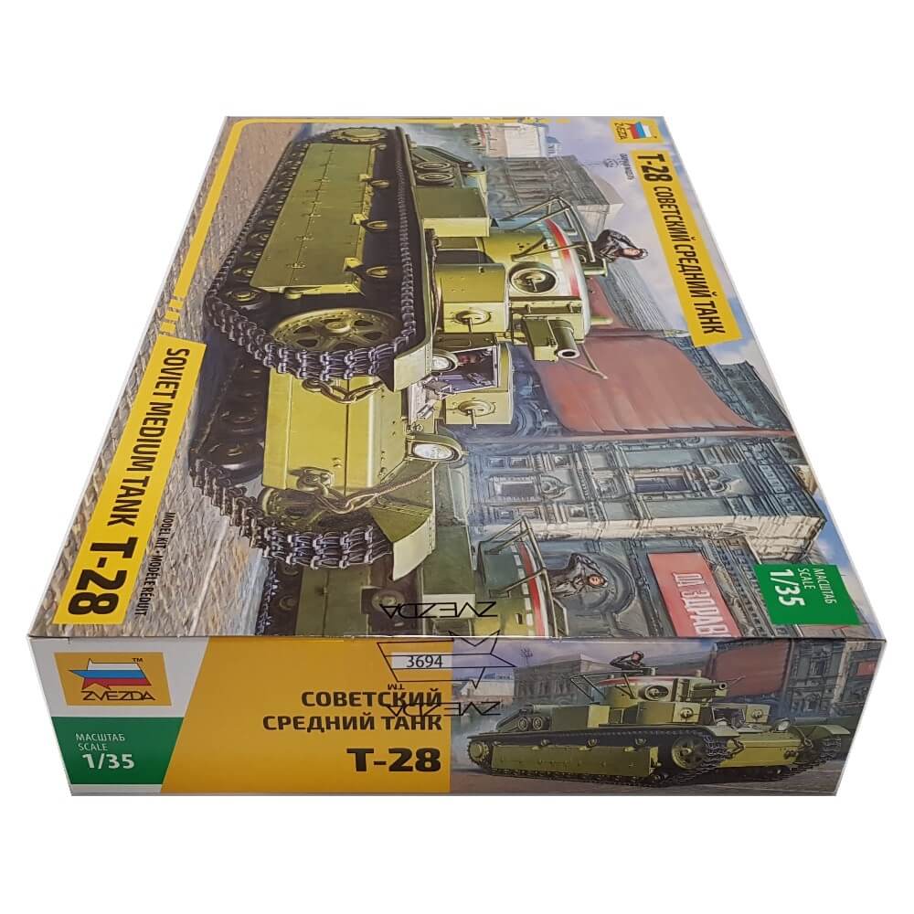 1:35 Soviet T-28 Medium Tank - ZVEZDA