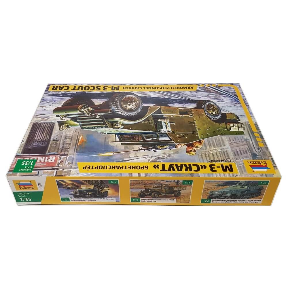 1:35 M-3 SCOUT CAR Armored Personnel Carrier - ZVEZDA
