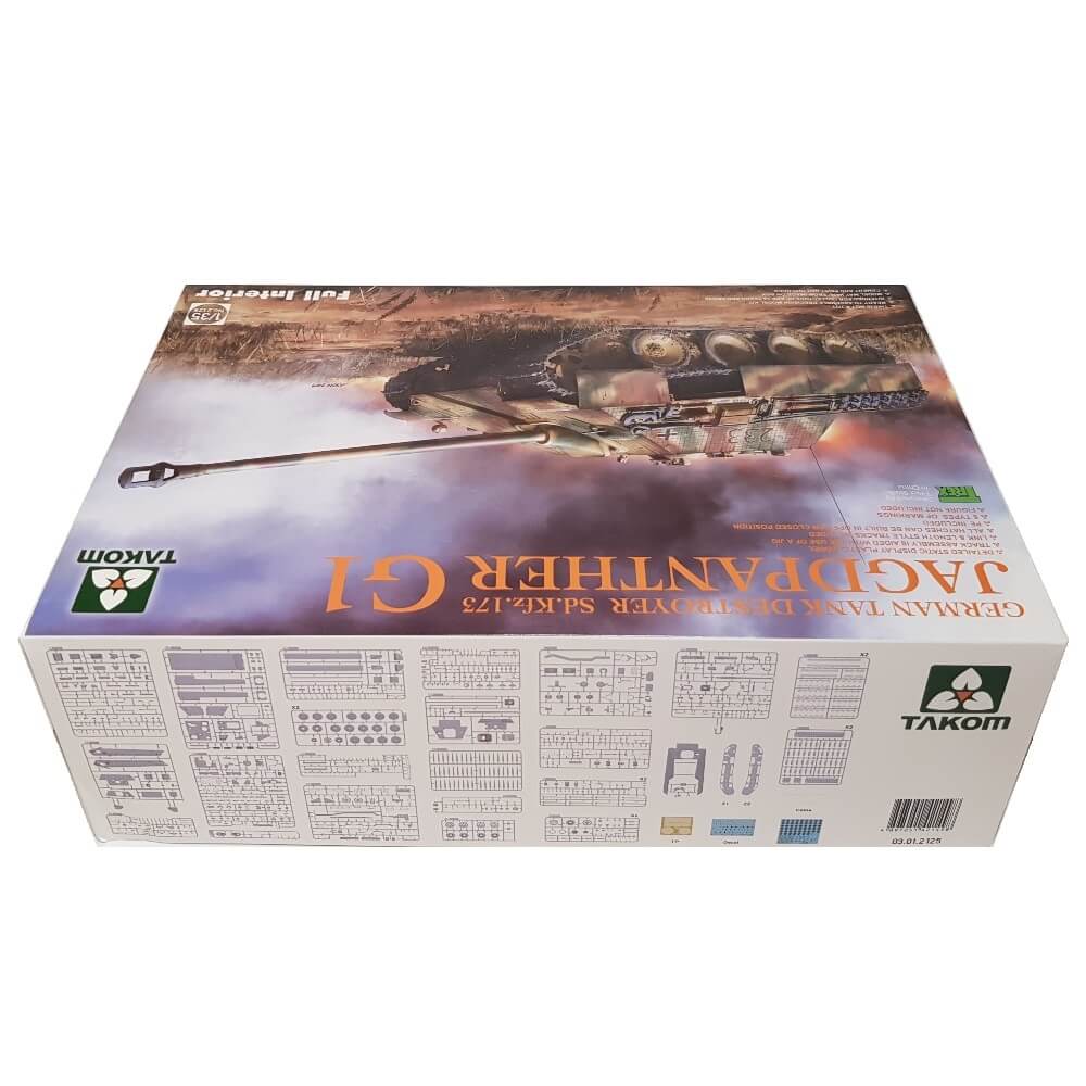 1:35 Jagdpanther G1 Early Production with Zimmerit - Full Interior - TAKOM