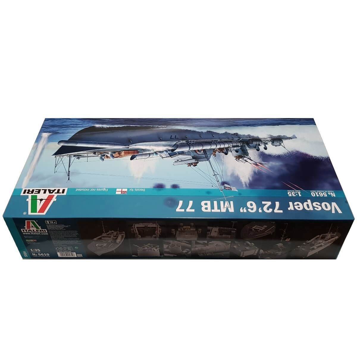 1:35 Royal Navy VOSPER 72’6” Torpedo Boat MTB 77 - ITALERI