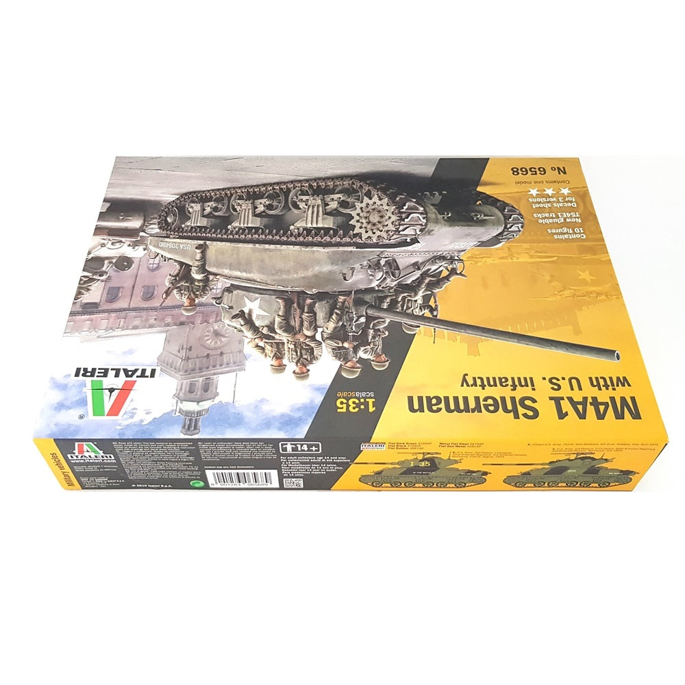 1:35 US M4A1 SHERMAN with Infantry - ITALERI