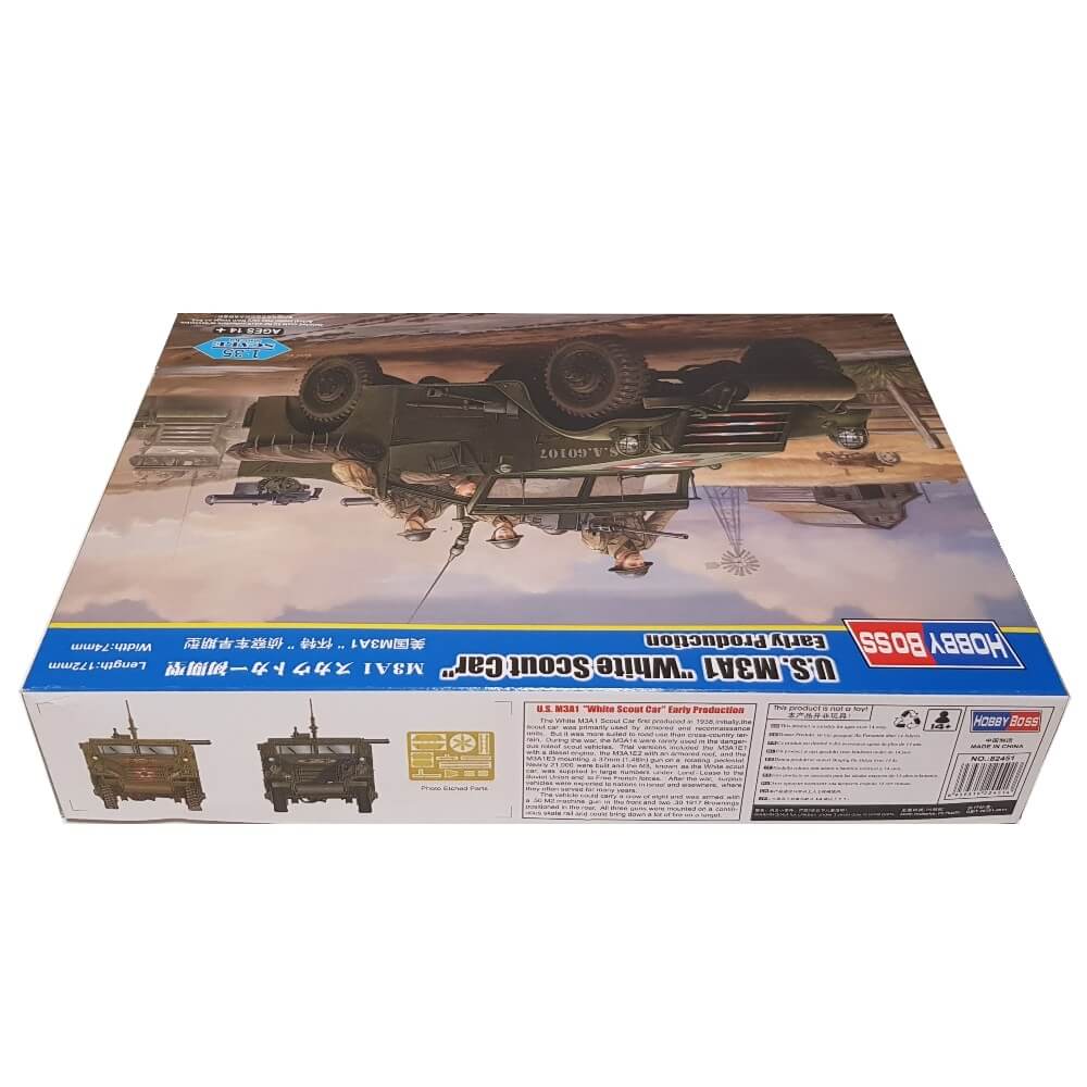 1:35 US M3A1 White Scout Car - Early Production - HOBBY BOSS