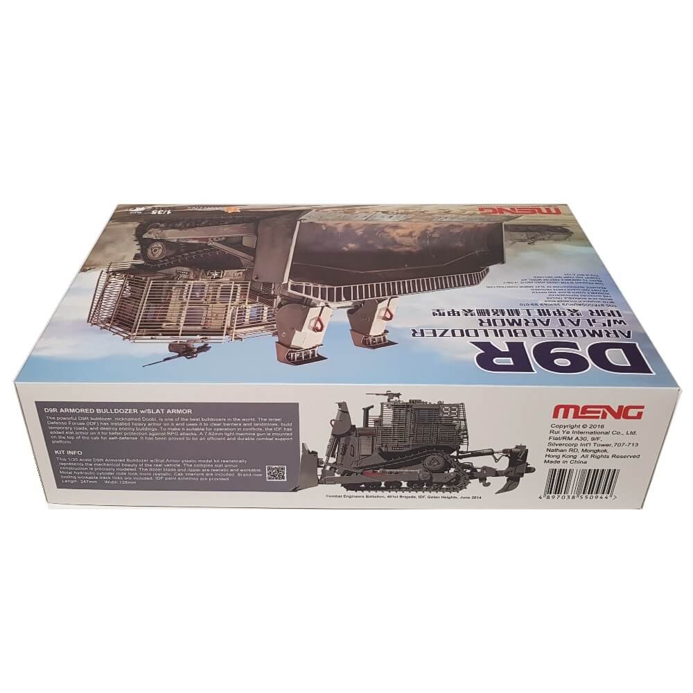 1:35 IDF D9R Armored Bulldozer with Slat Armor - MENG