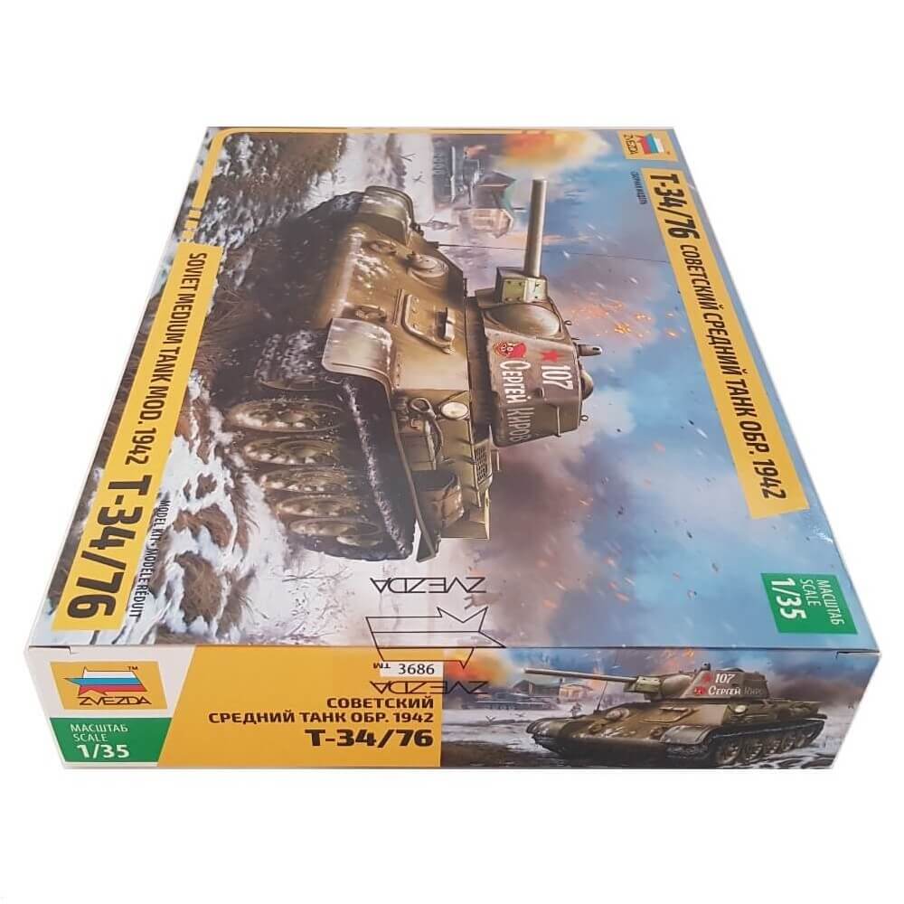 1:35 Soviet Medium Tank T-34/76 Model 1942 - ZVEZDA