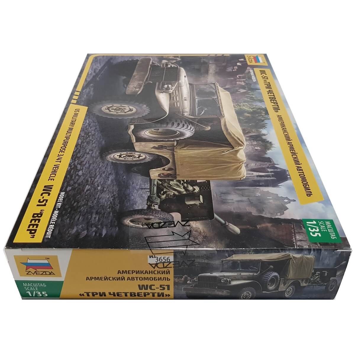 1:35 US military multipurpose ¾t vehicle WC-51 BEEP - ZVEZDA