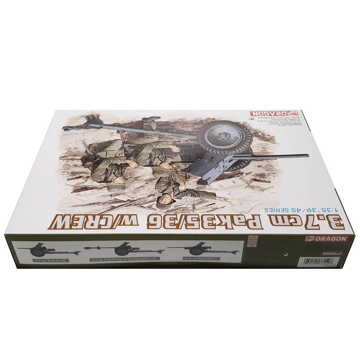 1:35 3.7cm Pak 35/36 with Crew - DRAGON