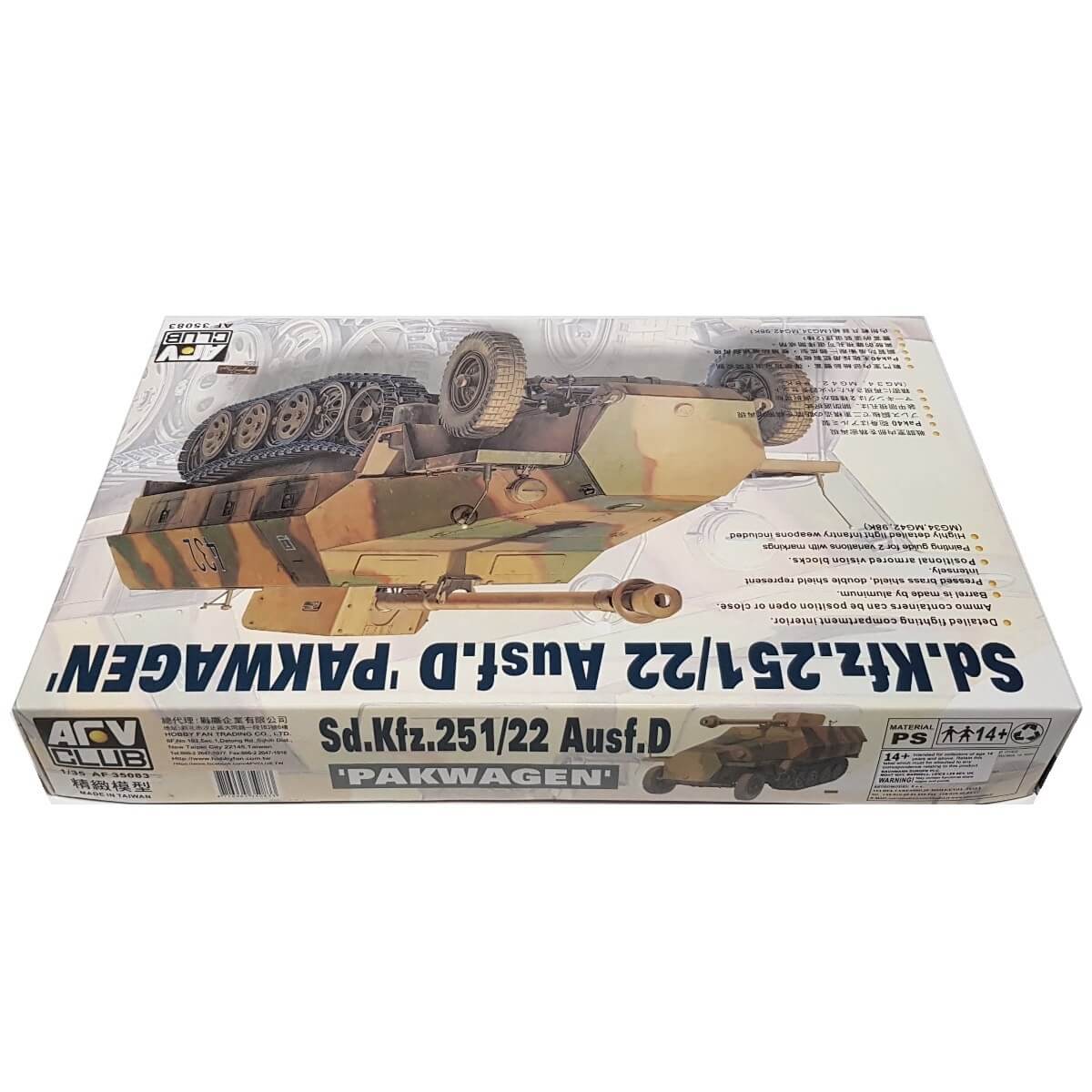 1:35 Sd.Kfz. 251/22 Ausf. D Pakwagen - AFV CLUB