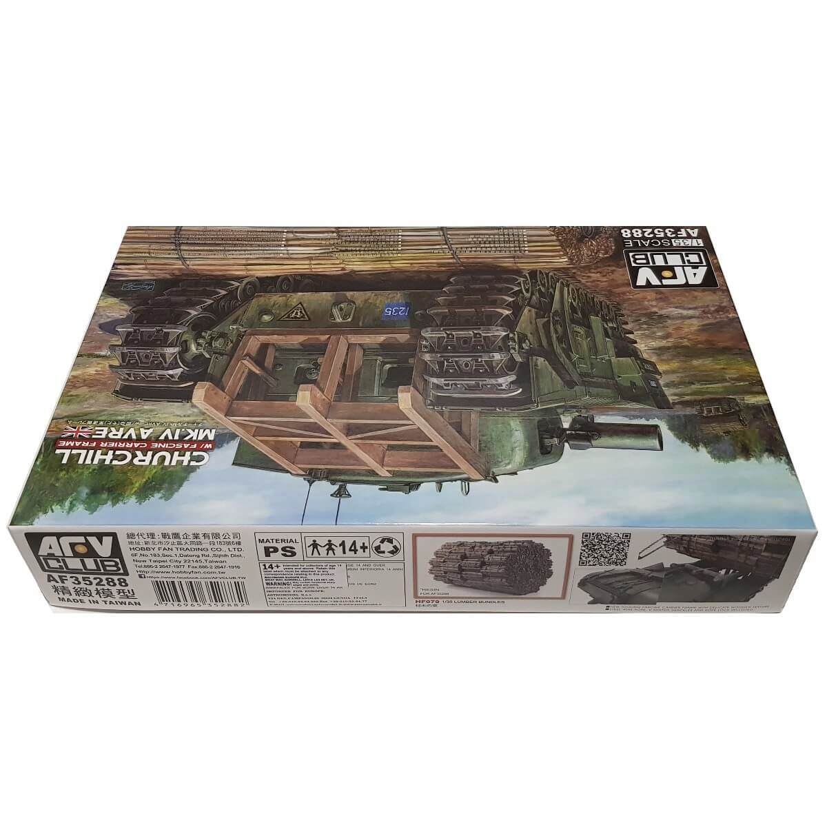 1:35 Churchill Mk. IV AVRE with Fascine Carrier Frame - AFV CLUB