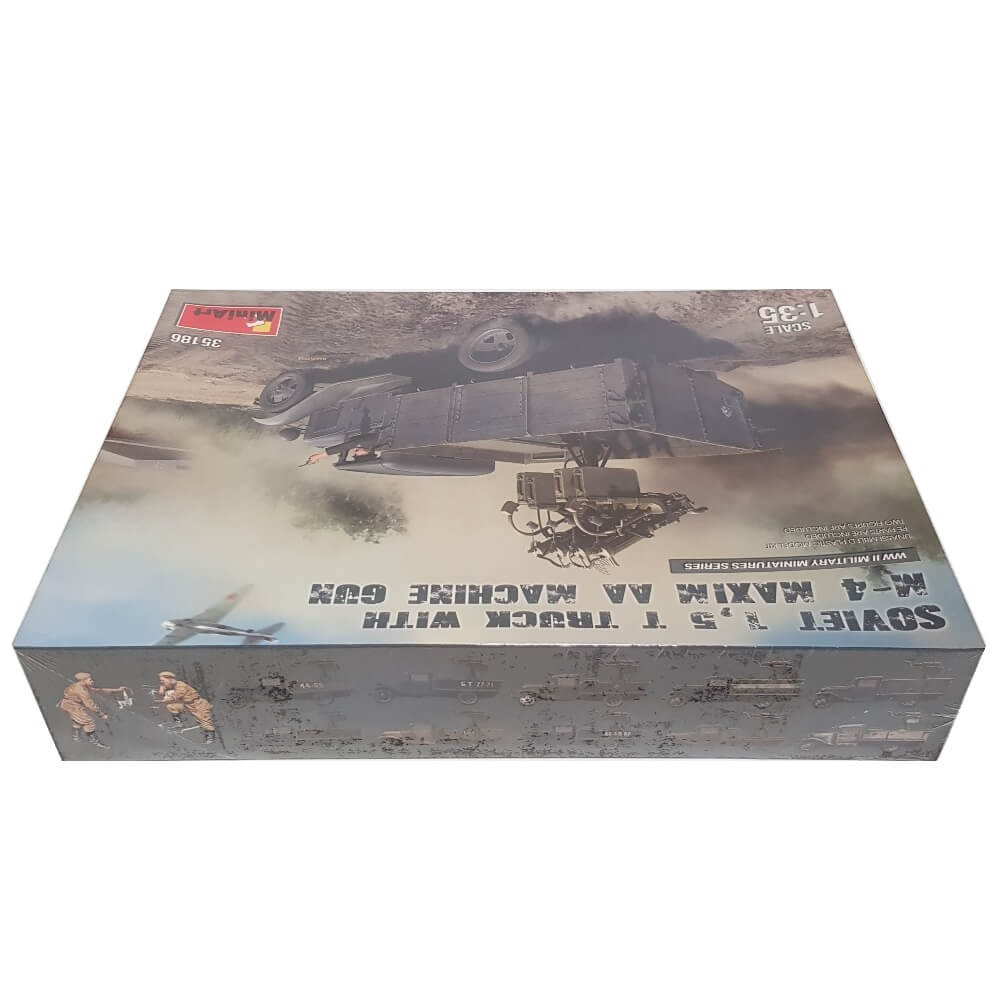 1:35 Soviet 1.5 t TRUCK with M-4 Maxim AA Machine Gun - MINIART